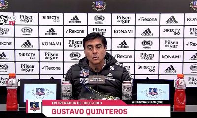Gustavo Quinteros, DT de Colo Colo.